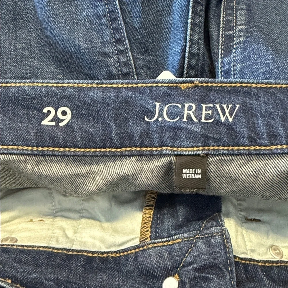 J. Crew Dark Blue Wide-Leg Jeans